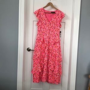 Rachel Rachel Roy Pink floral ruffle dress